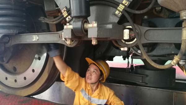 Onderhoud van elektrische locomotiefwielen