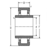 NJP3226X1K1 Cilindrische rollager