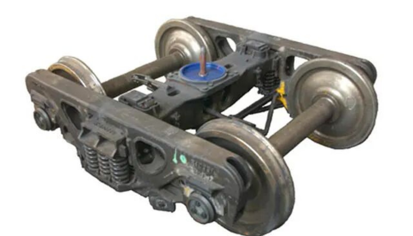 Bogie bestaat uit wielstellen, frames, vering en remmen.